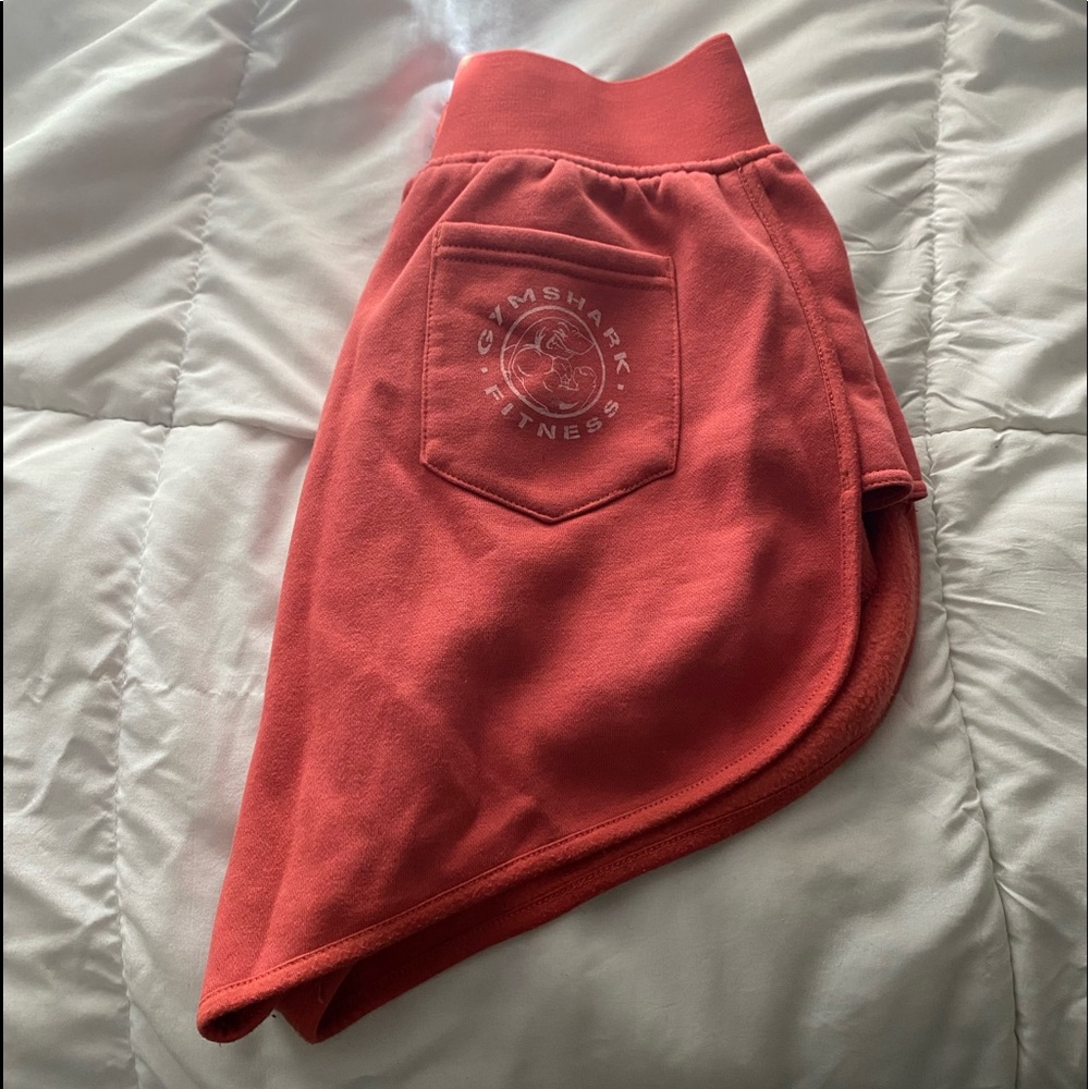 gymshark red legacy shorts